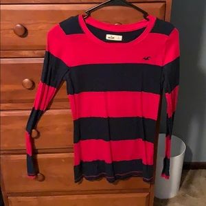 Red and Blue striped Hollister long sleeve